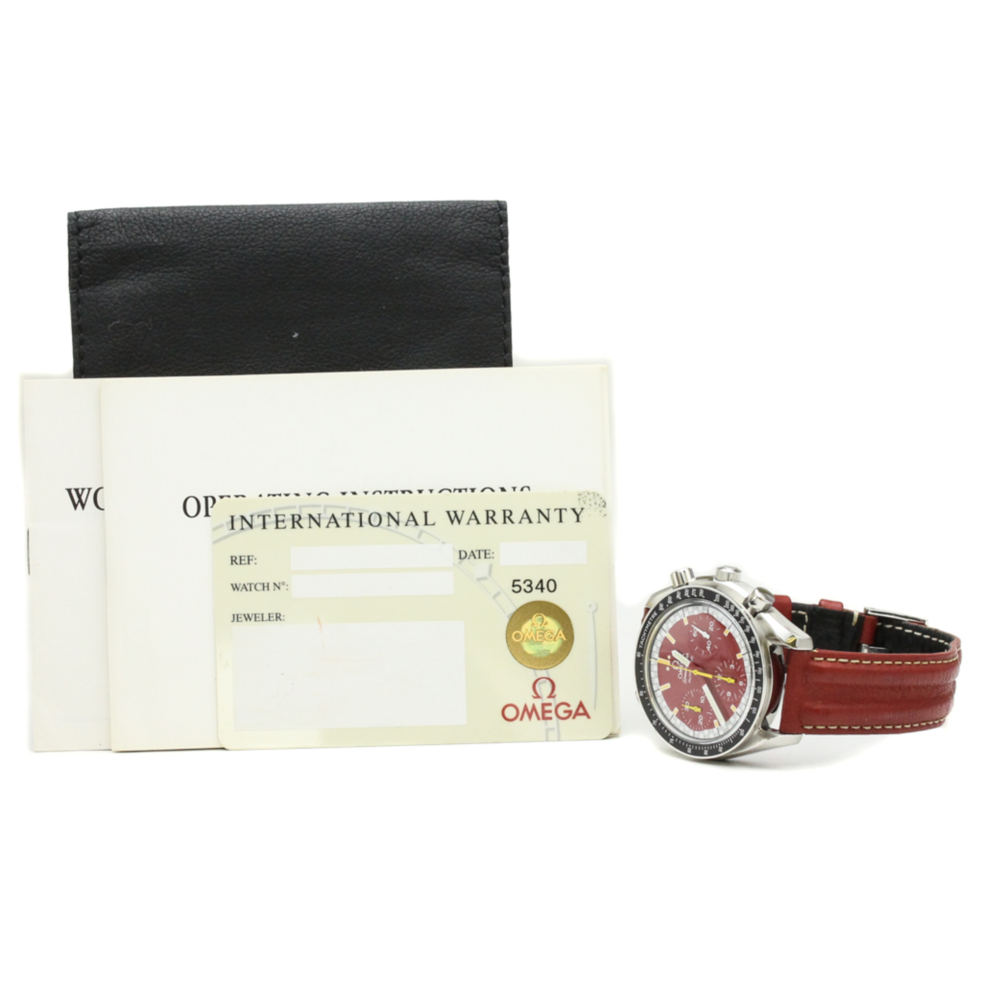 OMEGA Speedmaster Michael Schumacher Red Dial Watch 3510.61