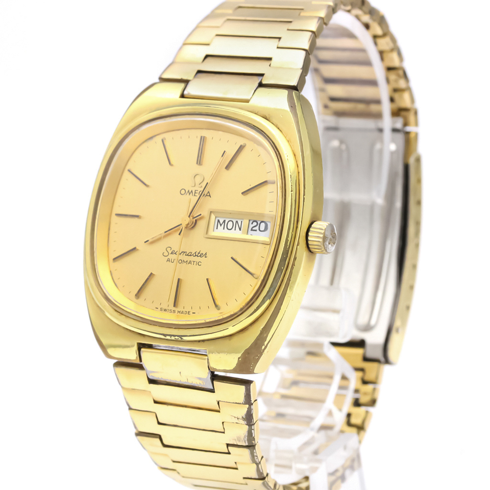 Omega Seamaster Automatic Gold Plated Men's Dress Watch 166.0213