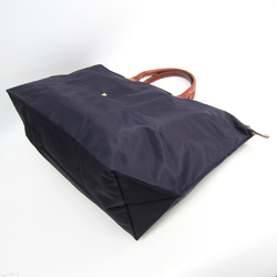 Longchamp Le Pliage L 1624 089 645 Women's Leather,Nylon Tote Bag Brown,Purple