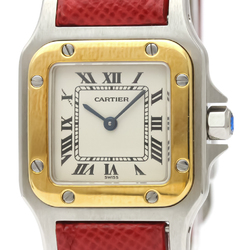 Cartier Santos Galbee Quartz Stainless Steel,Yellow Gold (18K) Women's Dress Watch