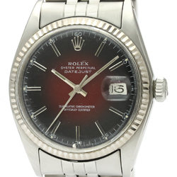 ROLEX Datejust 1601 White Gold Steel Automatic Mens Watch