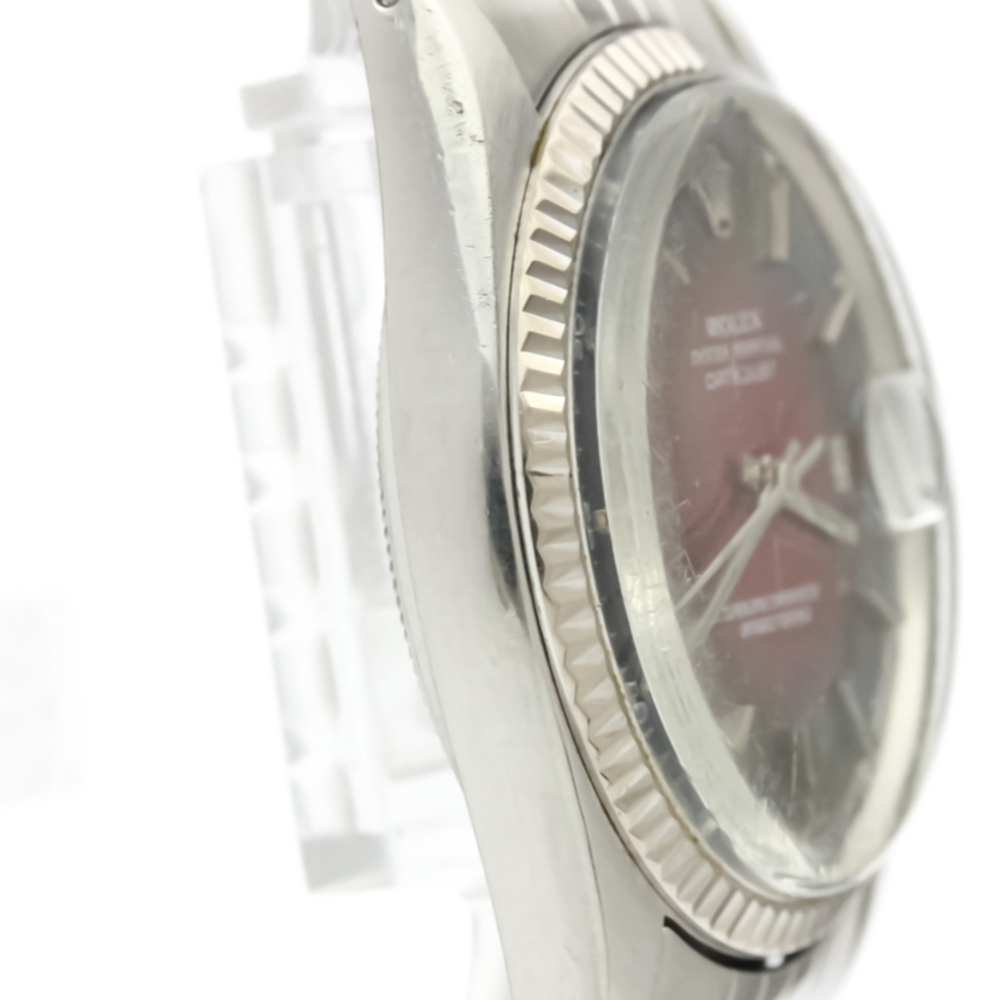 ROLEX Datejust 1601 White Gold Steel Automatic Mens Watch