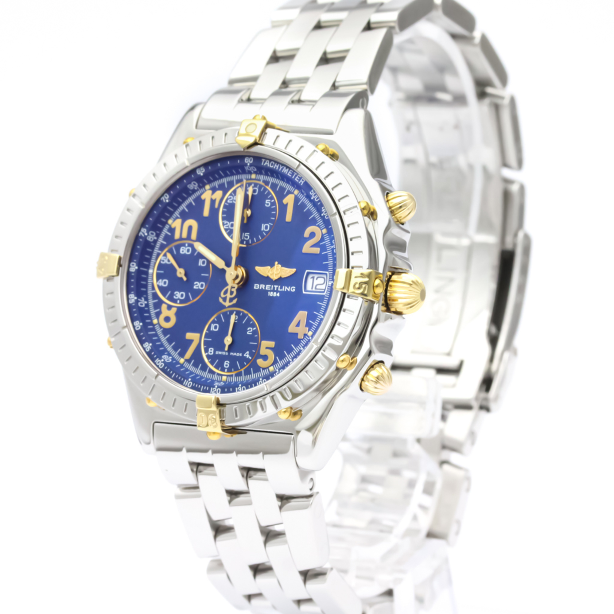 Breitling Chronomat Automatic Stainless Steel,Yellow Gold (18K) Men's Sports Watch B13050.1