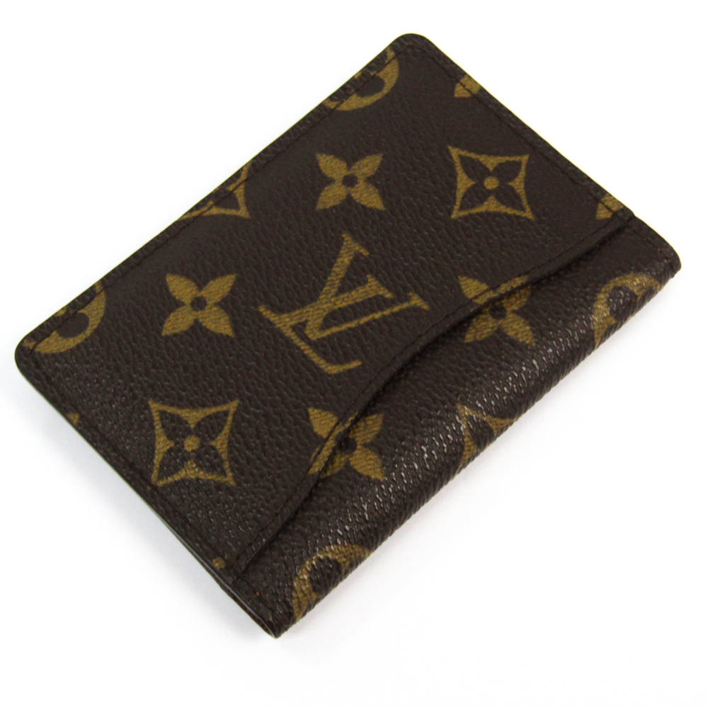 Auth LOUIS VUITTON Pocket Organizer Credit Card Case Monogram M61732  #f65798