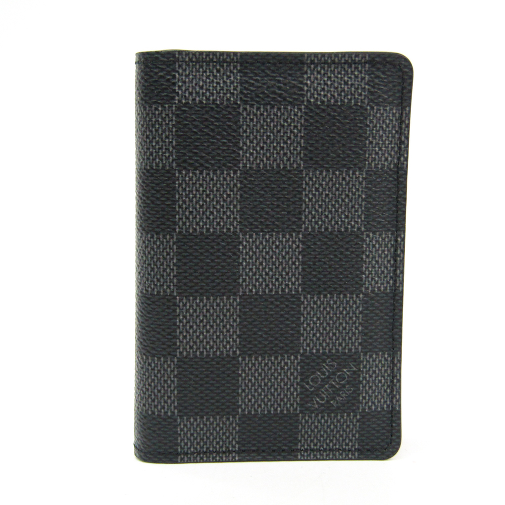 Louis Vuitton Damier Canvas Card Case Damier Graphite Pocket Organiser  N63075