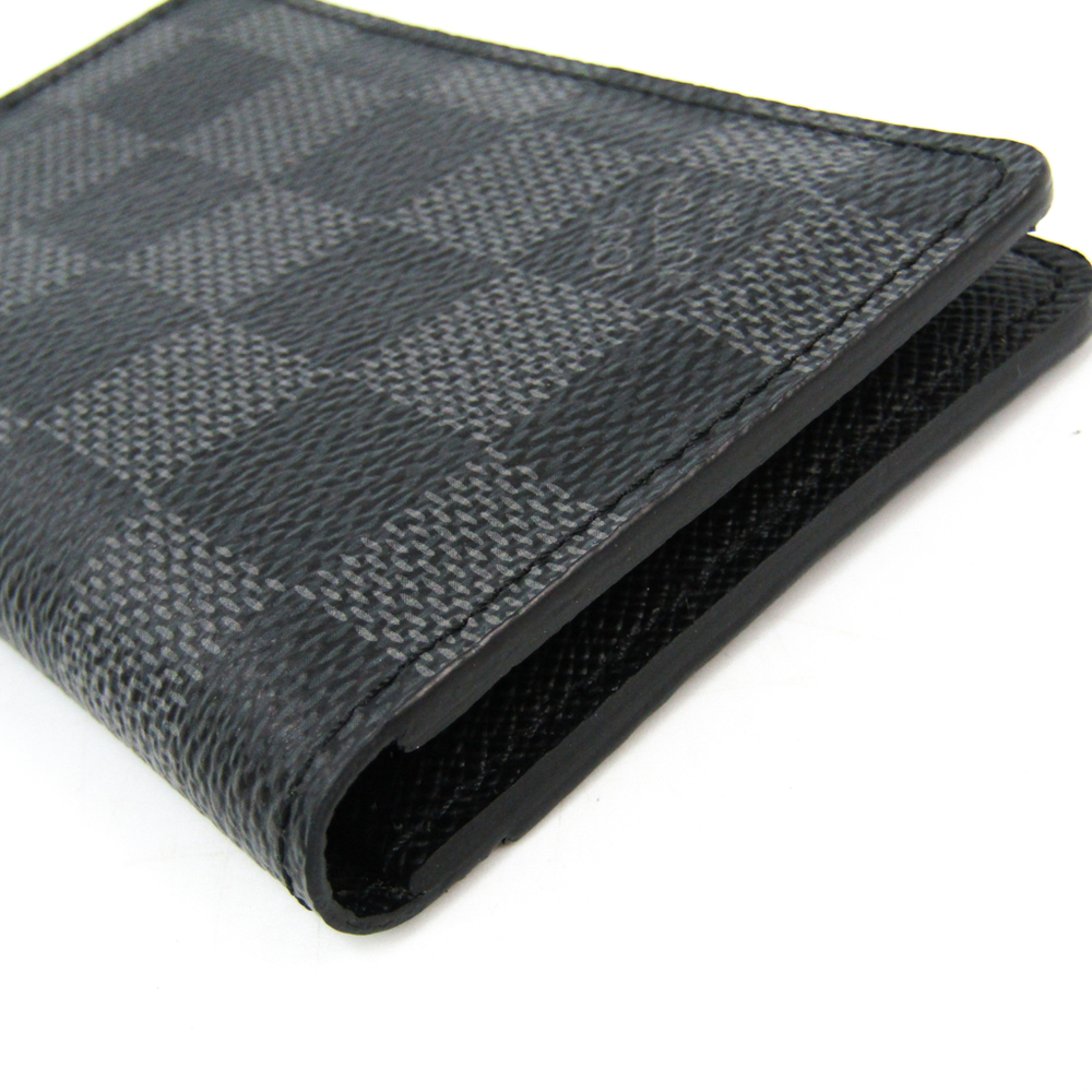 Louis Vuitton Damier Canvas Card Case Damier Graphite Pocket Organiser  N63075