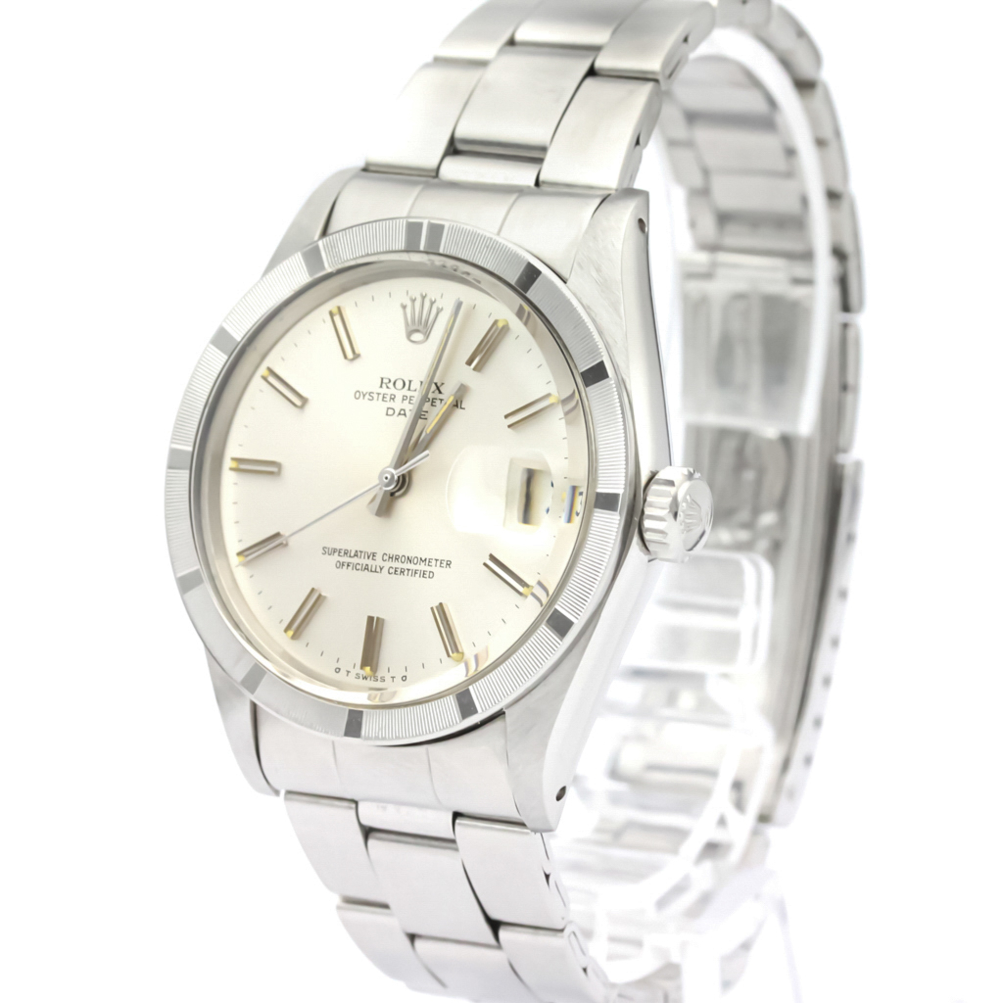 ROLEX Oyster Perpetual Date 1501 Steel Automatic Mens Watch