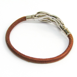 Hermes Atame Bracelet Barenia Leather,Metal Friendship Bracelet Black,Brown