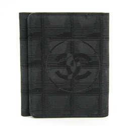 Chanel New Travel Line A15787 New Travel Line Wallet (tri-fold) Black