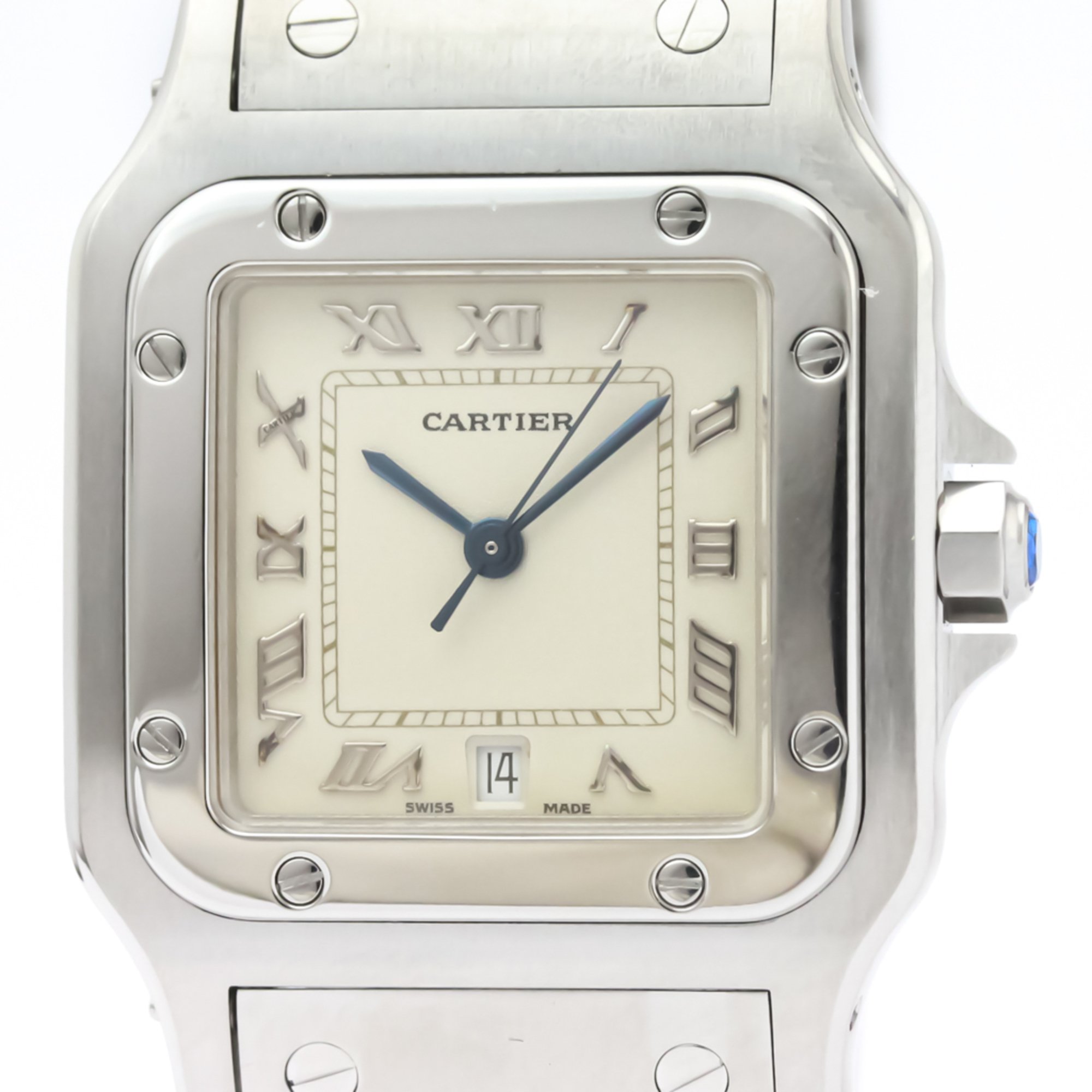 Cartier Santos Galbee Quartz Stainless Steel Men's Dress Watch