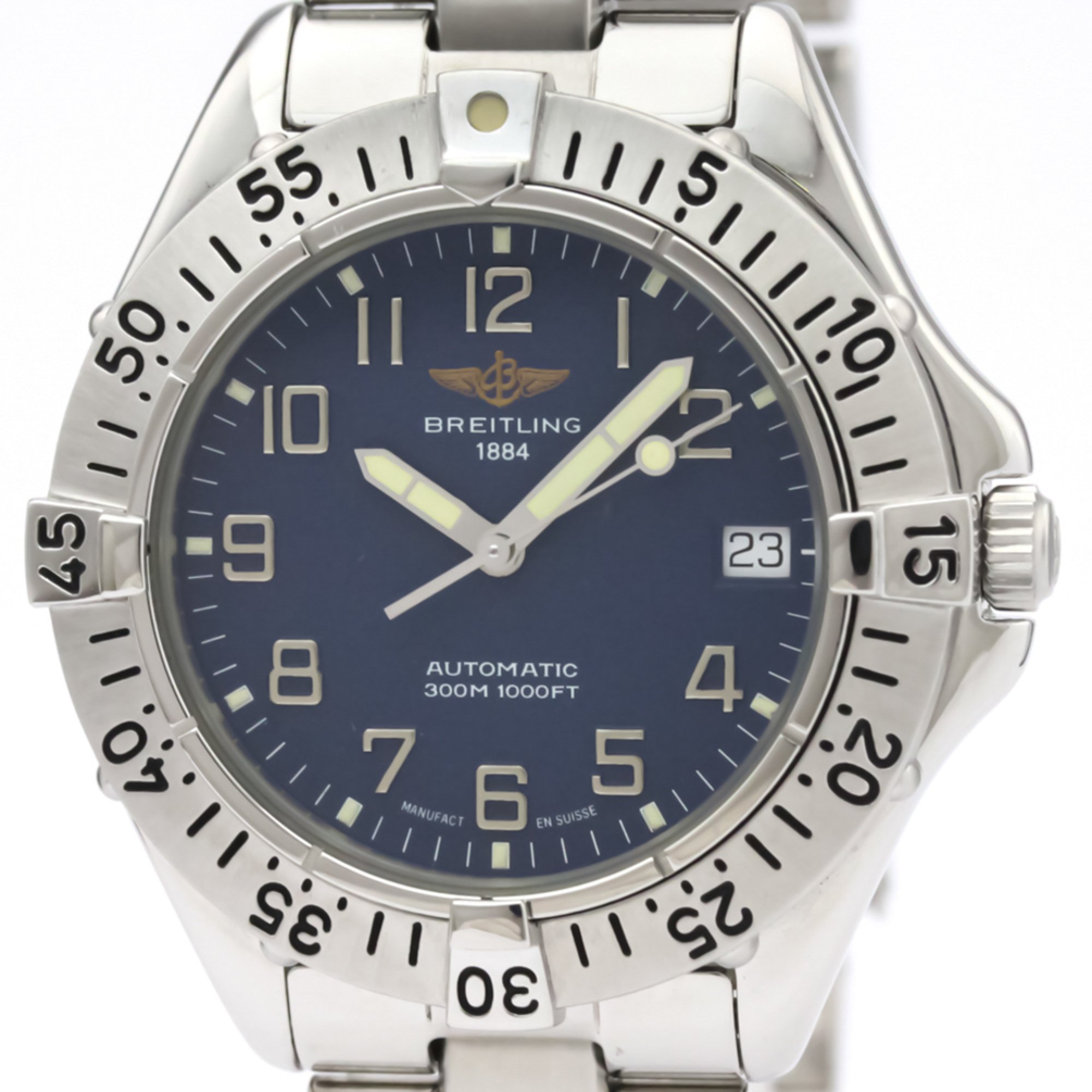 BREITLING Colt Steel Automatic Mens Watch A17035