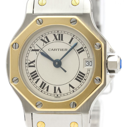 Cartier Santos Octagon Quartz Stainless Steel,Yellow Gold (18K) Women's Dress Watch 187903