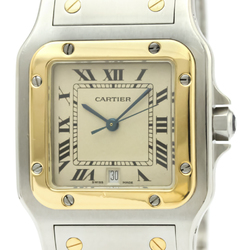 Cartier Santos Galbee Quartz Stainless Steel,Yellow Gold (18K) Men's Dress Watch 187901