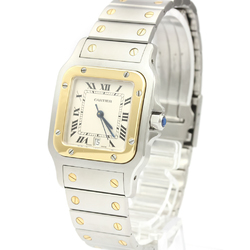 Cartier Santos Galbee Quartz Stainless Steel,Yellow Gold (18K) Men's Dress Watch