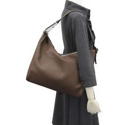 Bally Clipper Medium Women's Leather Shoulder Bag Brown