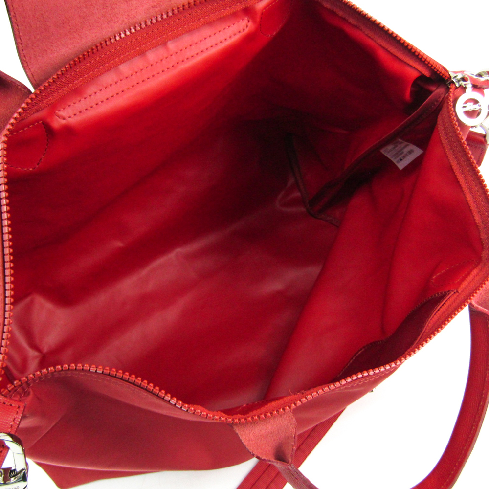 Longchamp Le Pliage Neo 1630 578 545 Women's Nylon,Leather Shoulder Bag,Tote  Bag Red