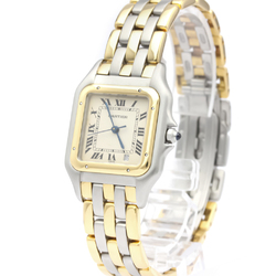 CARTIER Panthere 18K Gold Steel Quartz Mid Size Watch