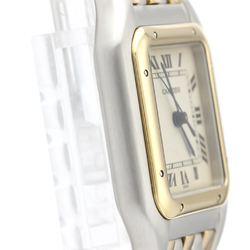 CARTIER Panthere 18K Gold Steel Quartz Mid Size Watch