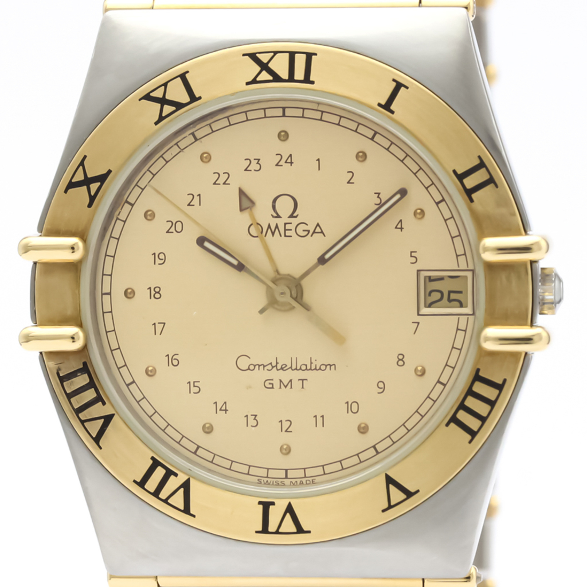 Omega Constellation Quartz Stainless Steel,Yellow Gold (18K) Men's Dress Watch 396.1060
