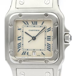 CARTIER Santos Galbee Steel Quartz Mens Watch 987901