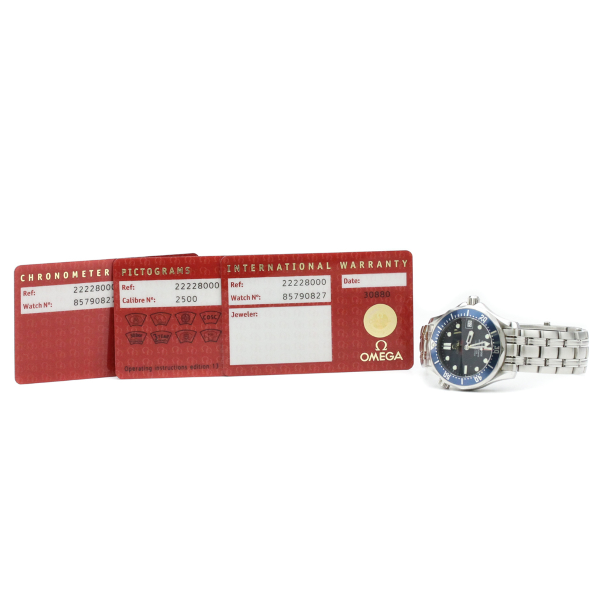 OMEGA Seamaster 300M Co-axial Steel Mid Size Watch 2222.80