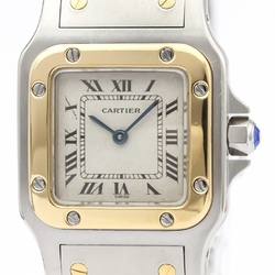 Cartier Santos Galbee Quartz Stainless Steel,Yellow Gold (18K) Women's Dress Watch 166930