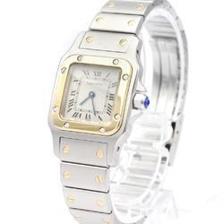 Cartier Santos Galbee Quartz Stainless Steel,Yellow Gold (18K) Women's Dress Watch 166930