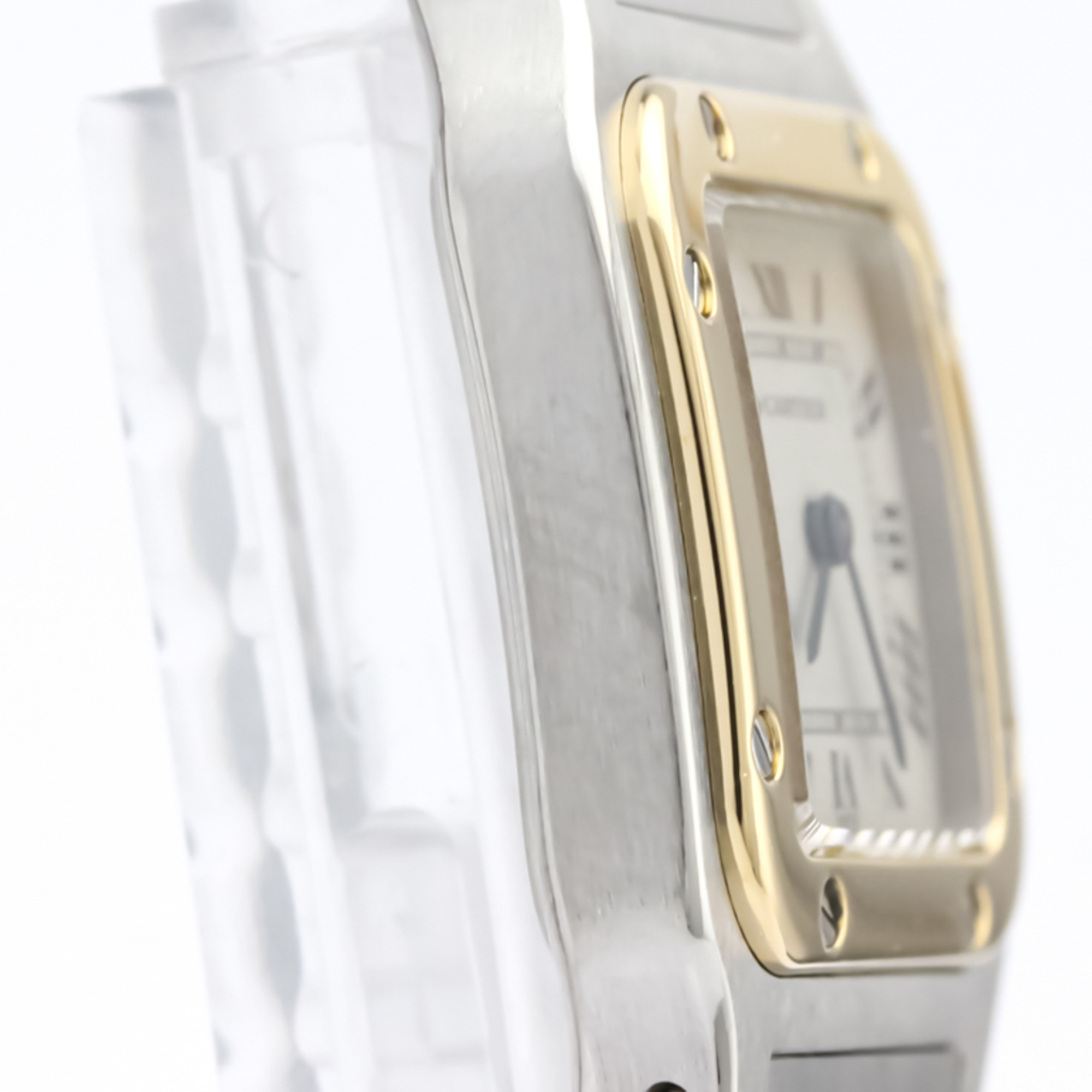 Cartier Santos Galbee Quartz Stainless Steel,Yellow Gold (18K) Women's Dress Watch 166930