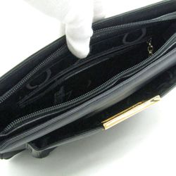 Salvatore Ferragamo Shoulder Bag Calfskin Black/Gold BZ-21 8240