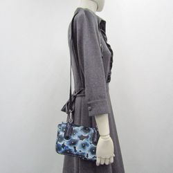 Marc by Marc Jacobs Flower Shoulder Bag Cow Leather Blue M004405