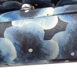 Marc by Marc Jacobs Flower Shoulder Bag Cow Leather Blue M004405