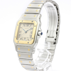 Cartier Santos Galbee Quartz Stainless Steel,Yellow Gold (18K) Men's Dress Watch 187901