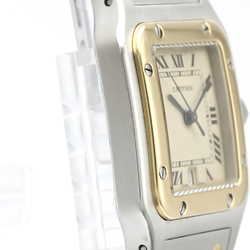 Cartier Santos Galbee Quartz Stainless Steel,Yellow Gold (18K) Men's Dress Watch 187901