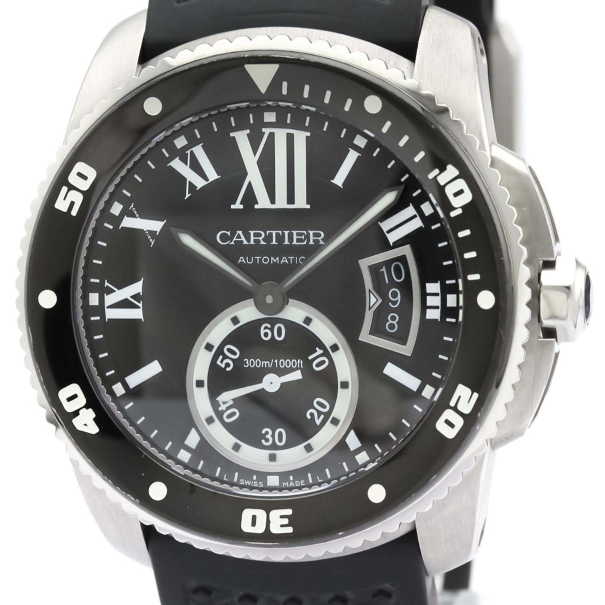 Cartier Calibre De Cartier Automatic Stainless Steel Men's Sports Watch W7100056