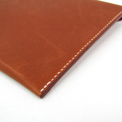 Hermes Envelope Barenia Leather Card Case Brown