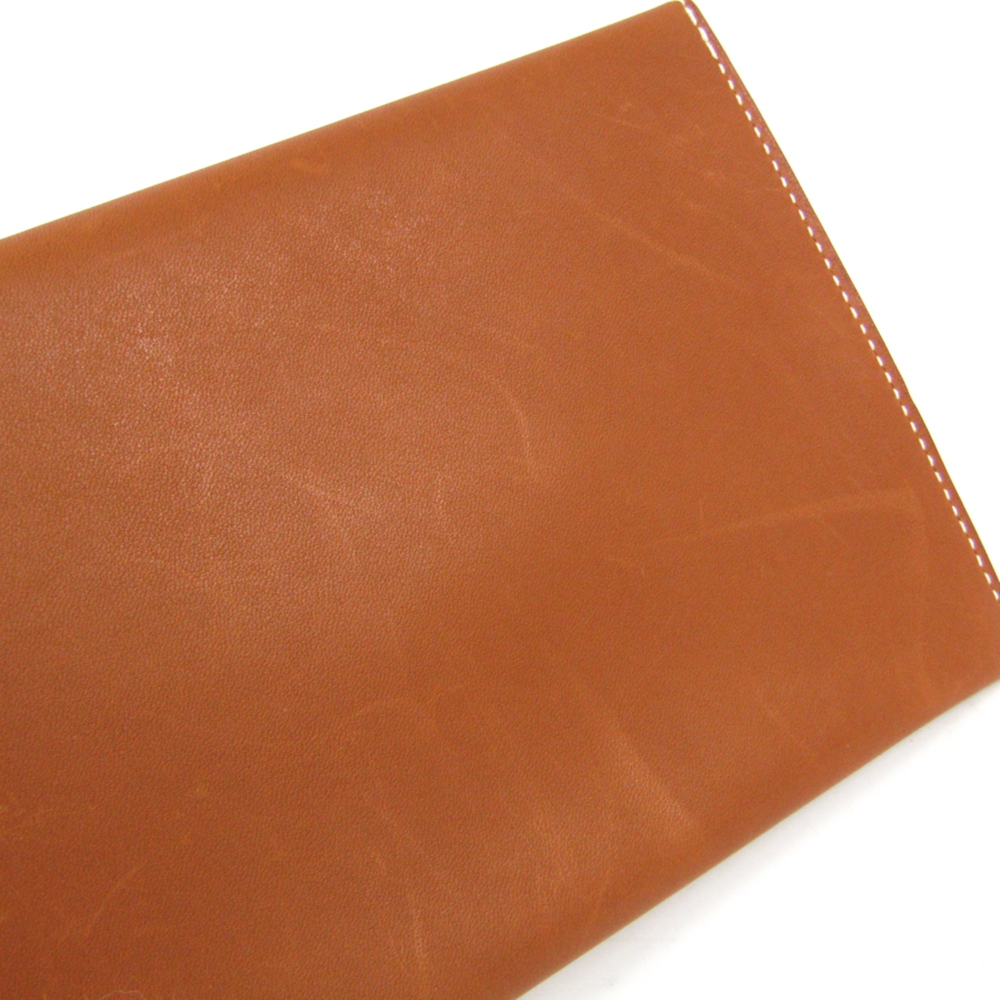 Hermes Envelope Barenia Leather Card Case Brown