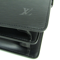 Louis Vuitton Epi Serviette Fermoir M54352 Men's Briefcase Noir
