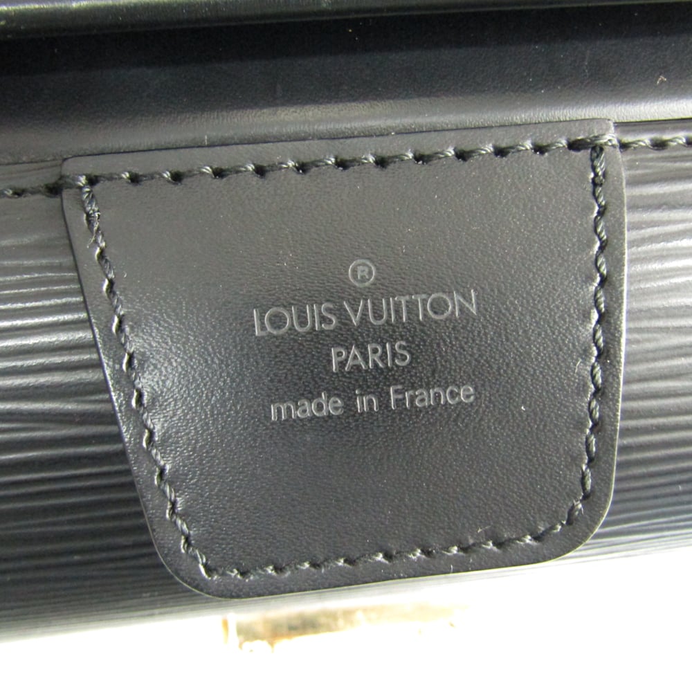 Louis Vuitton Black Epi Leather Serviette Fermoir Briefcase Louis Vuitton