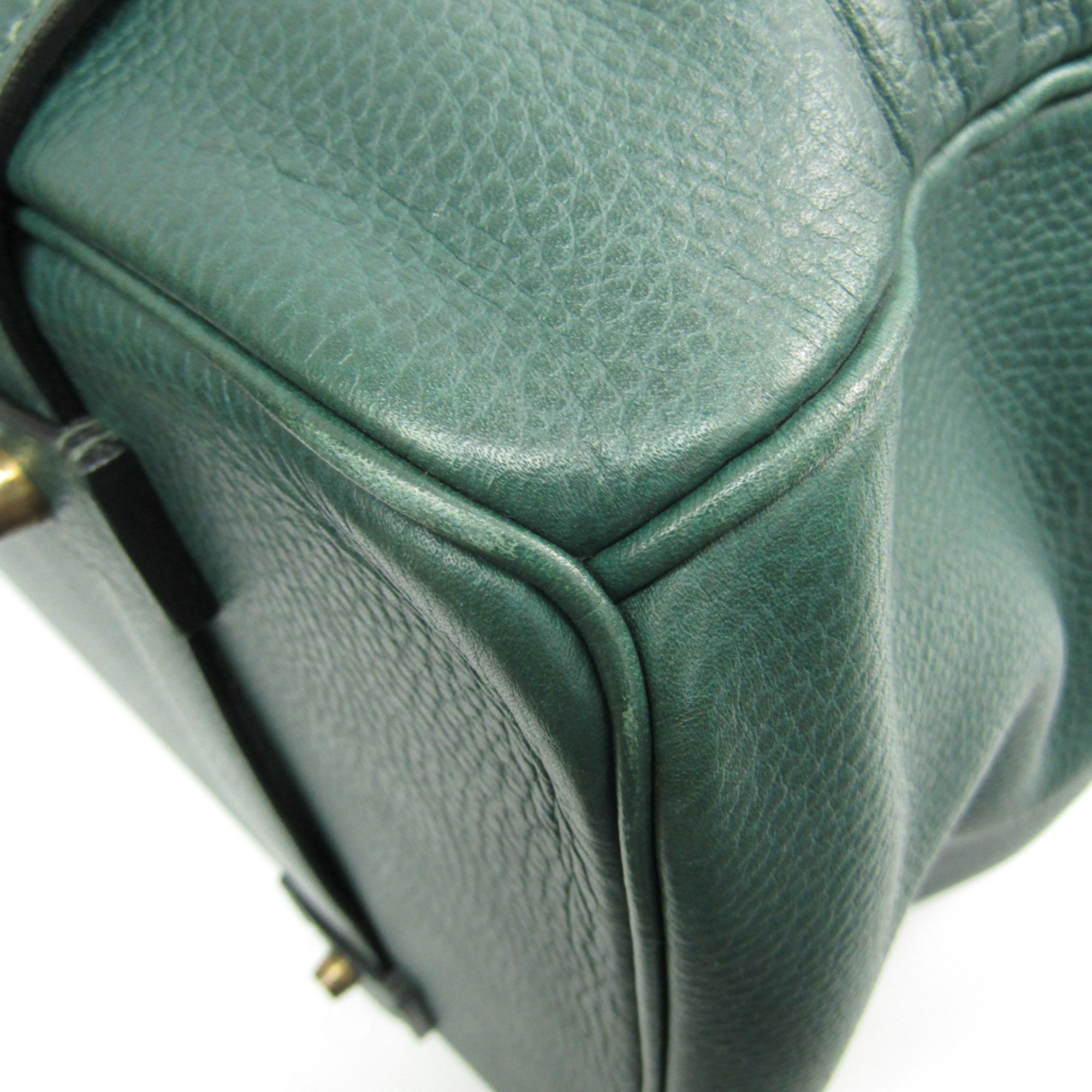 Hermes Drag Voyage 55 Men's Ardennes Leather Handbag Green | eLADY