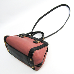 Chloé Alice 3S0157 Women's Leather Handbag Black,Dusty Pink