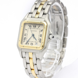 CARTIER Panthere 18K Gold Steel Quartz Mid Size Watch 183949