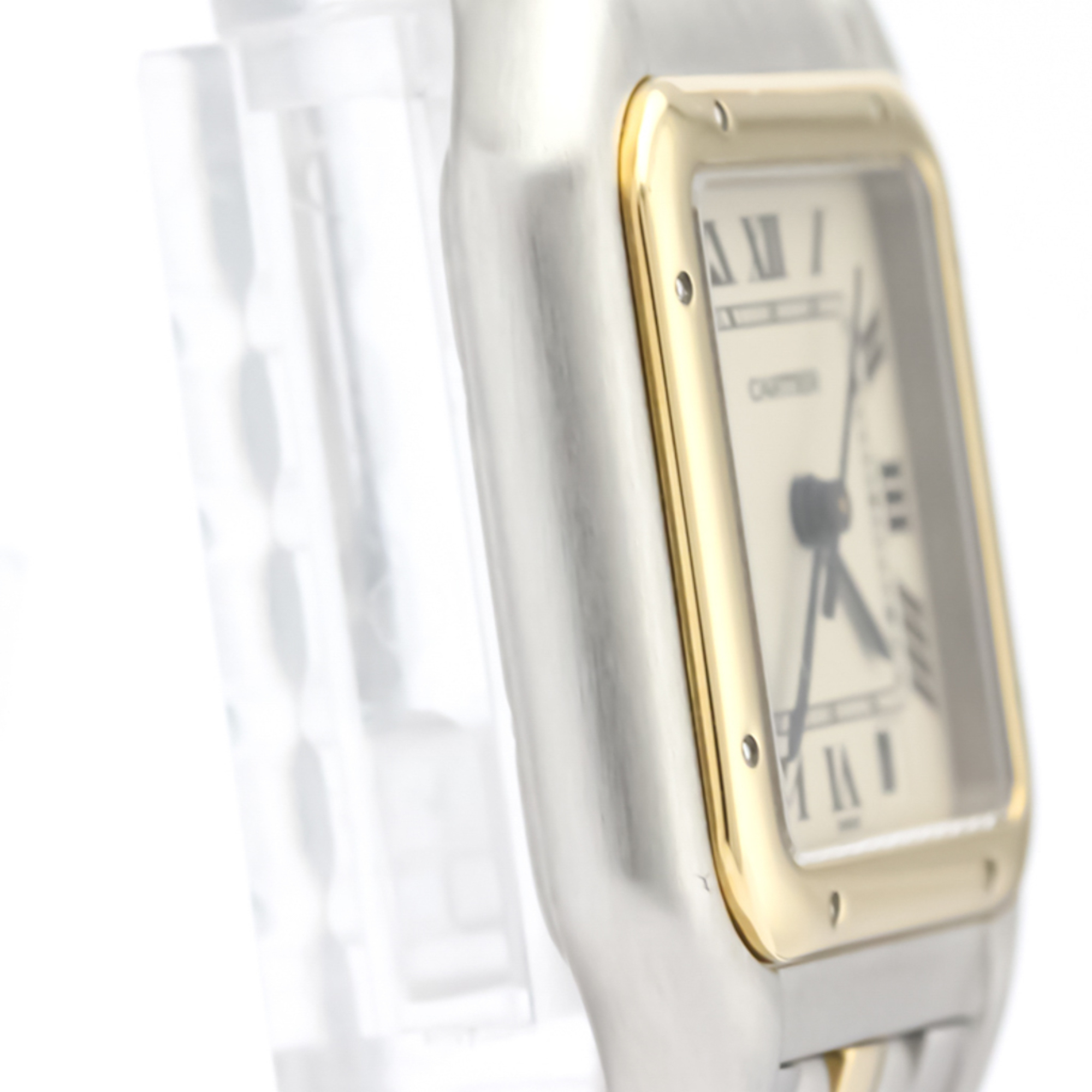 CARTIER Panthere 18K Gold Steel Quartz Mid Size Watch 183949