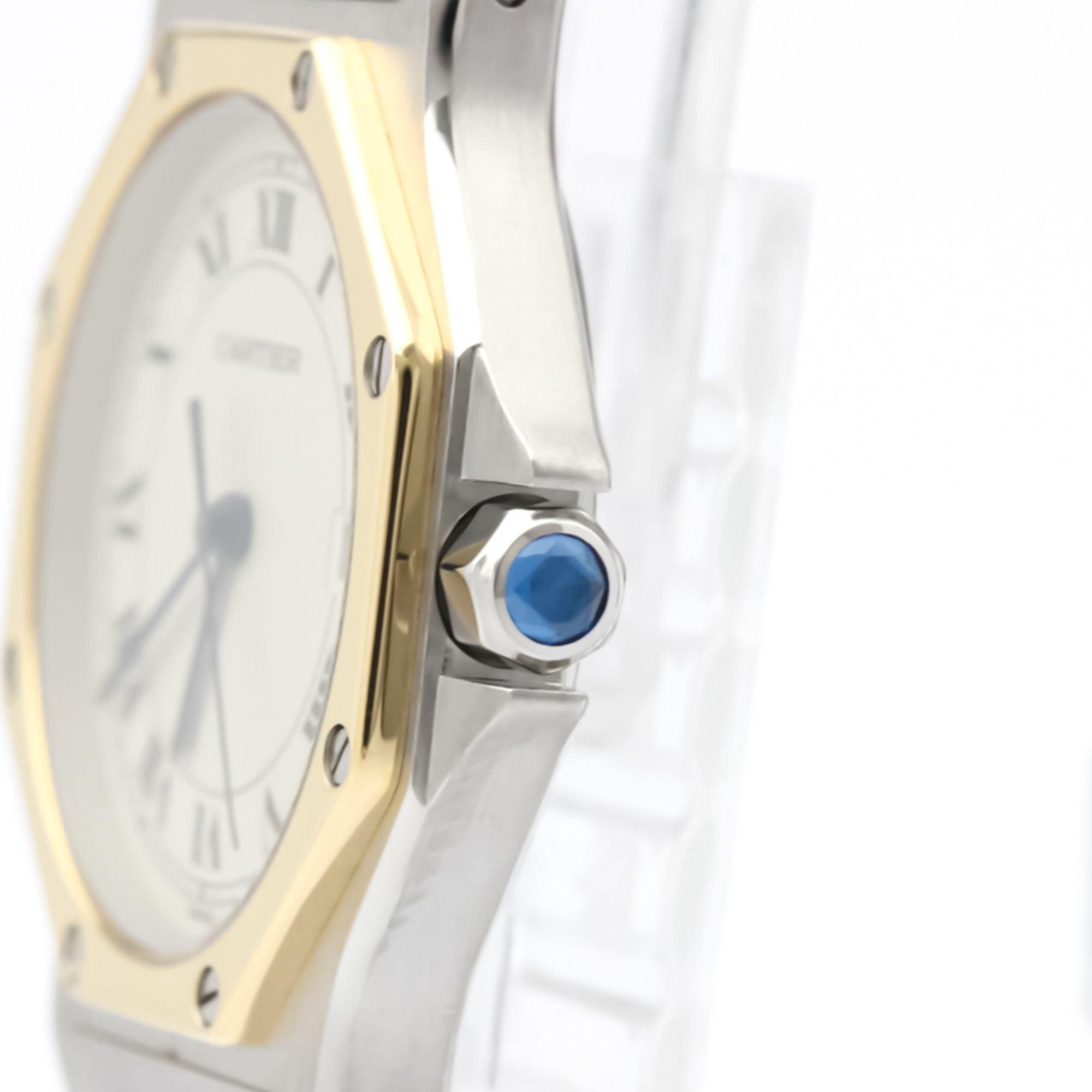 Cartier Santos Octagon Quartz Stainless Steel,Yellow Gold (18K) Women's Dress Watch 187902