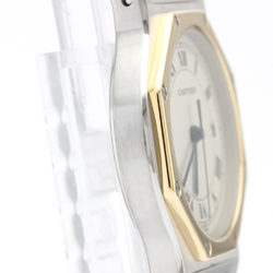 Cartier Santos Octagon Quartz Stainless Steel,Yellow Gold (18K) Women's Dress Watch 187902