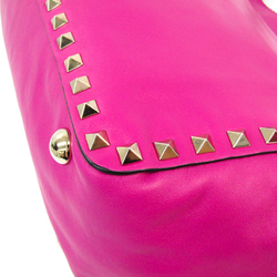 Valentino Garavani Rock Studs Women's Leather Handbag Rose Pink