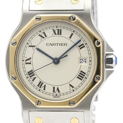 Cartier Santos Octagon Quartz Stainless Steel,Yellow Gold (18K) Women's Dress Watch 187902