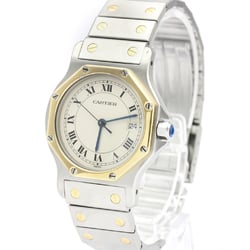 Cartier Santos Octagon Quartz Stainless Steel,Yellow Gold (18K) Women's Dress Watch 187902