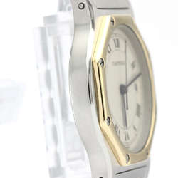 Cartier Santos Octagon Quartz Stainless Steel,Yellow Gold (18K) Women's Dress Watch 187902