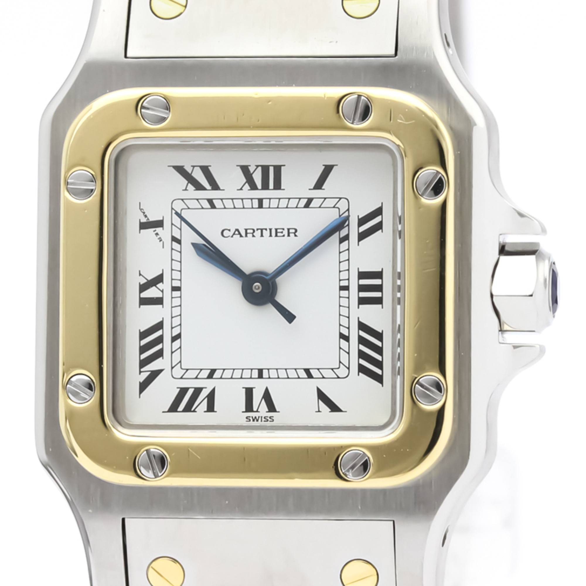 Cartier Santos Galbee Automatic Stainless Steel,Yellow Gold (18K) Women's Dress Watch