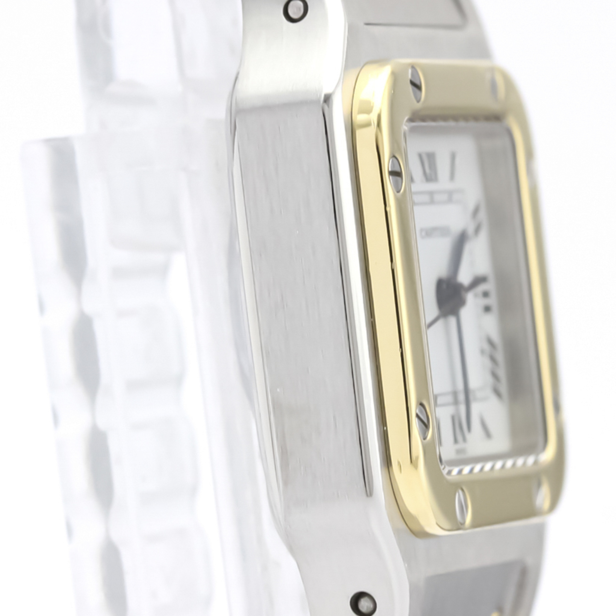 Cartier Santos Galbee Automatic Stainless Steel,Yellow Gold (18K) Women's Dress Watch